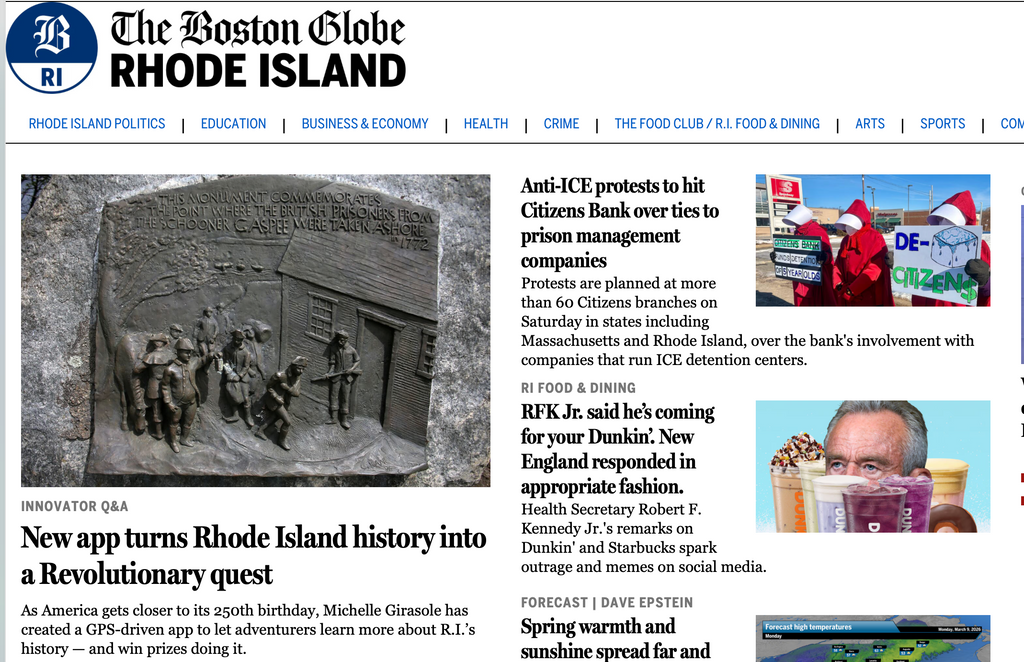 RI250 Quest in the News: Boston Globe: Innovator Q&A
